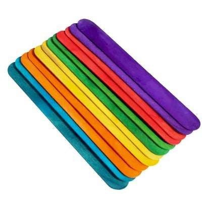 Jumbo Colorful Ice Cream Sticks