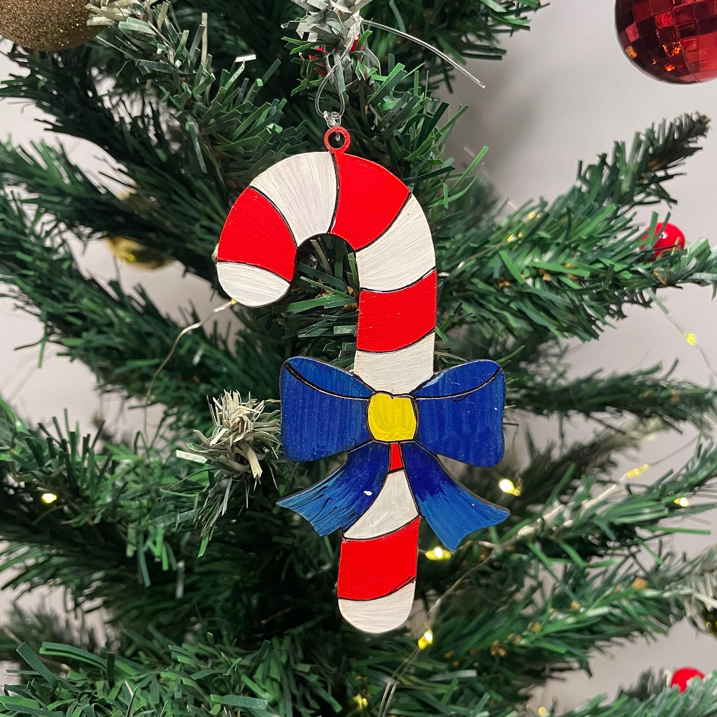DIY Christmas Ornament - Candy Cane