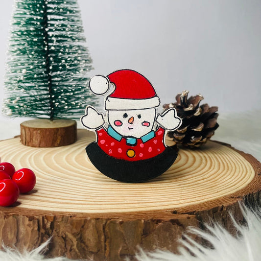 DIY Christmas Fridge Magnet - Snowman 3