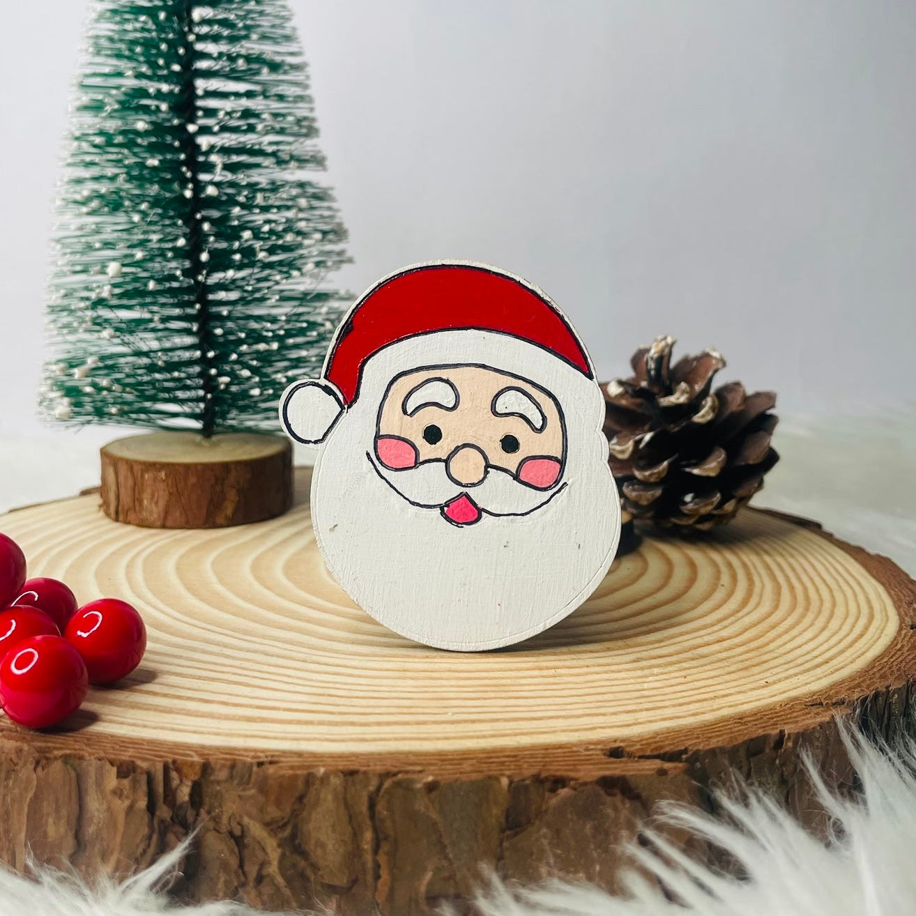 DIY Christmas Fridge Magnet - Santa Claus 2