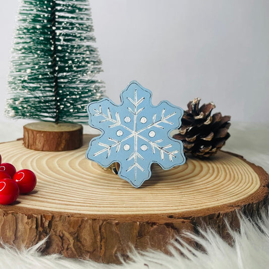 DIY Christmas Fridge Magnet - Snowflake
