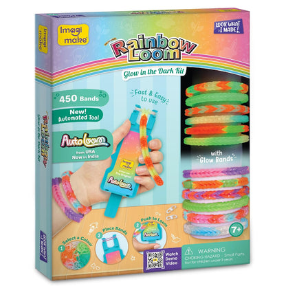 Imagimake Rainbow Loom Glow in the Dark | Bracelet Making Kit