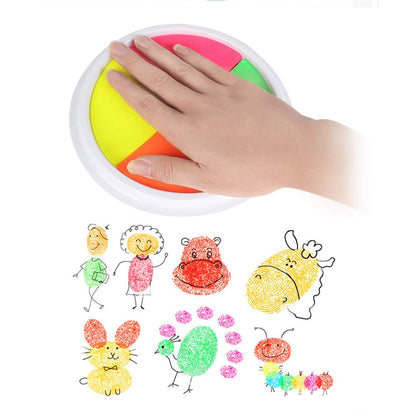 Round Multicolour Ink Stamp Pad