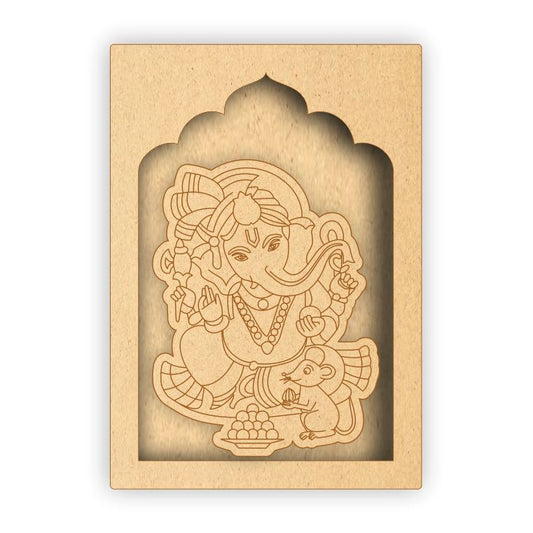 MDF Jharokha Box - Ganpati Bappa