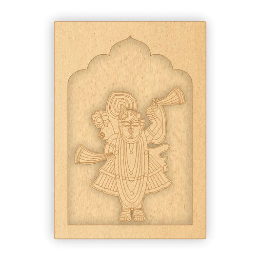 MDF Jharokha Plaque - Shreenathji
