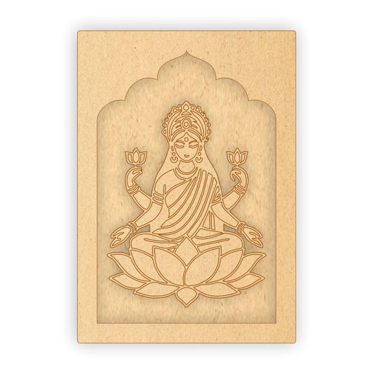 MDF Jharokha Plaque - Laxmi Maa