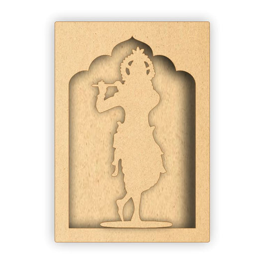 MDF Jharokha Box - Lord Krishna