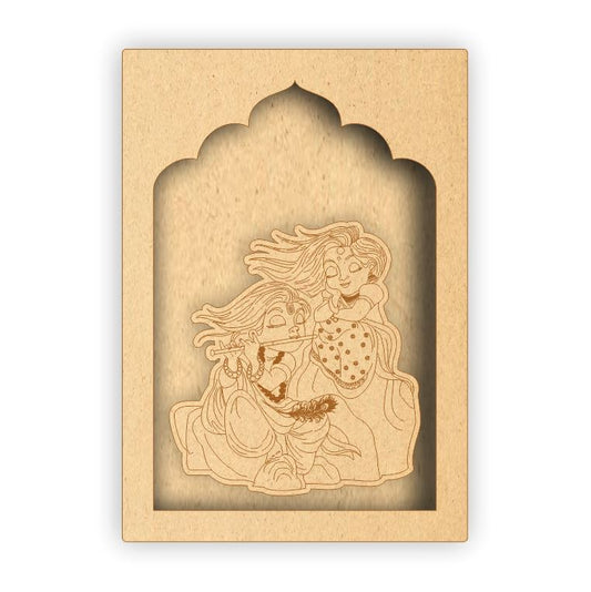 MDF Jharokha Box - Radha Krishna