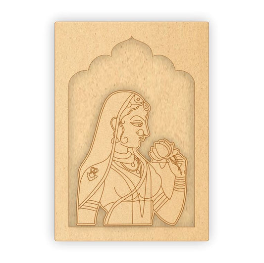 MDF Jharokha Plaque - Maharani