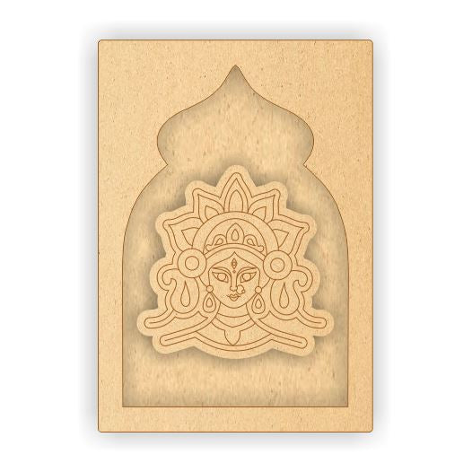 MDF Jharokha Plaque - Durga Maa