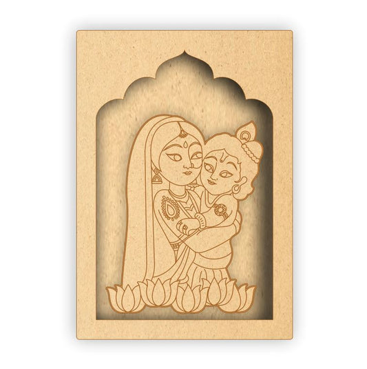 MDF Jharokha Box - Maa Yashoda & Bal Krishna
