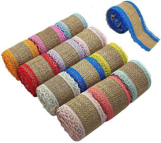 Jute Lace 2m, 12pcs Set