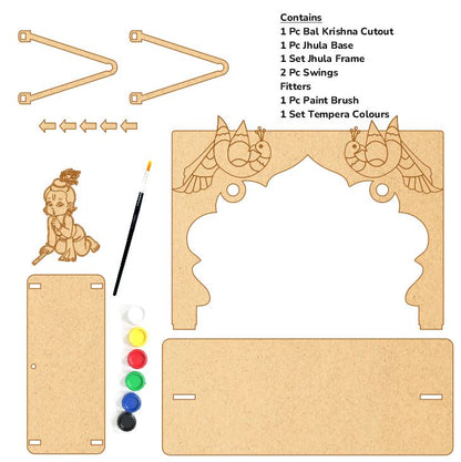 DIY MDF Bal Krishna Jhula