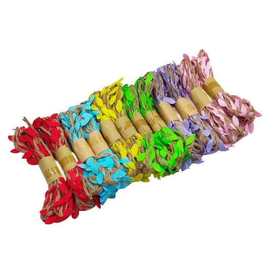 Jute Leaf Thread 2m, 12 Colours Set