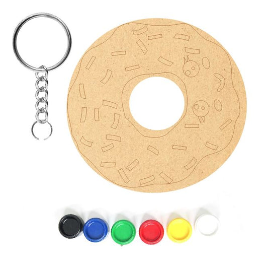 DIY MDF Keychain - Donut