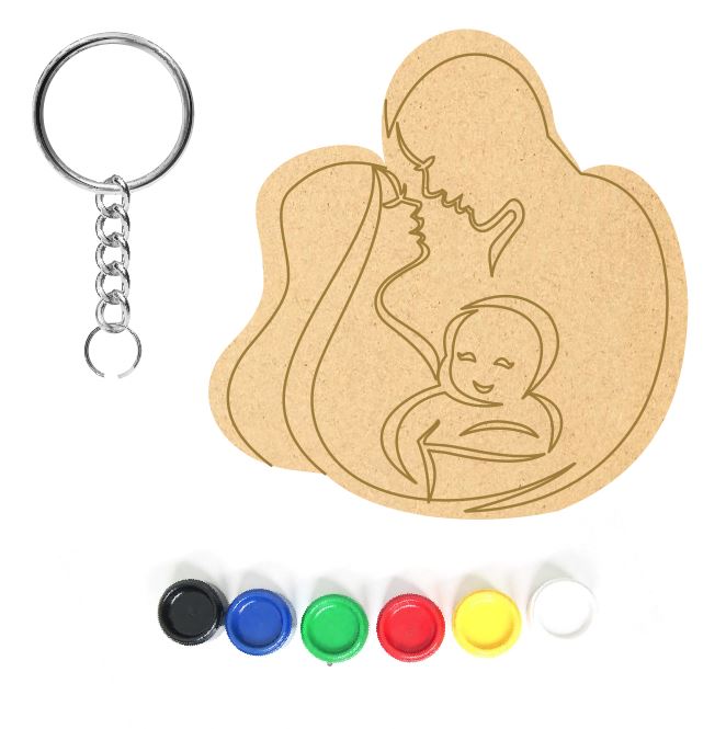DIY MDF Keychain - Family