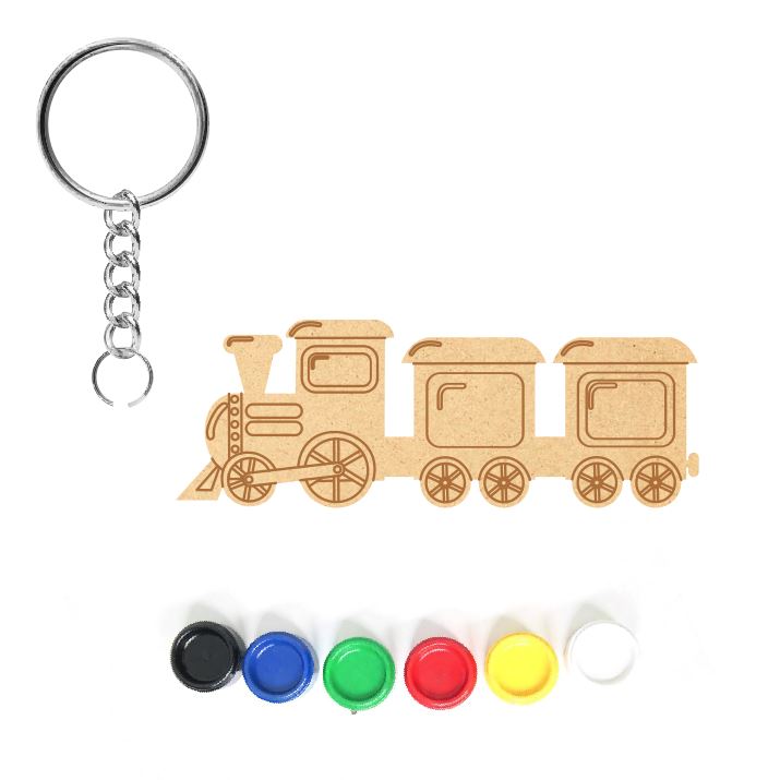 DIY MDF Keychain - Train
