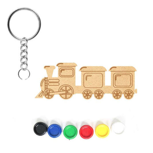 DIY MDF Keychain - Train