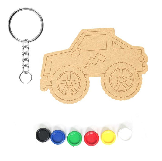 DIY MDF Keychain - Monster Truck