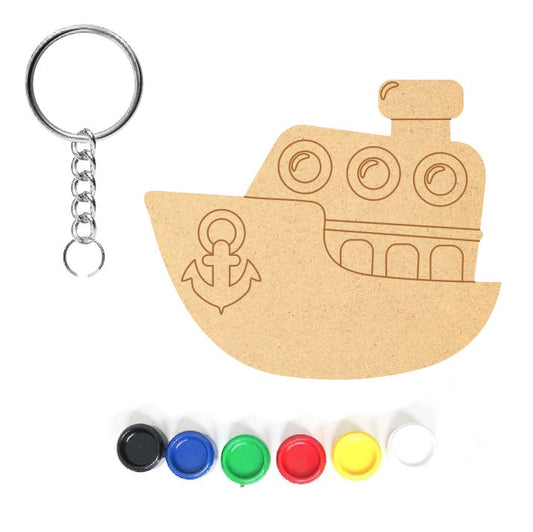 DIY MDF Keychain - Ship