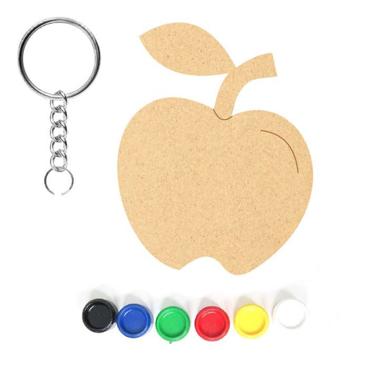 DIY MDF Keychain - Apple