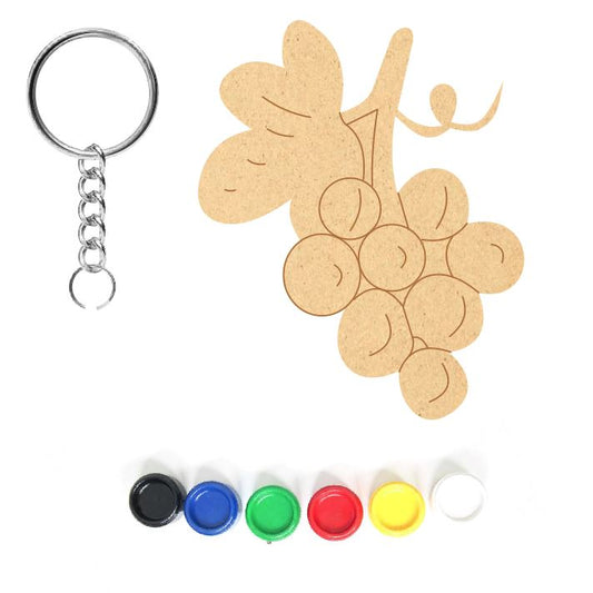 DIY MDF Keychain - Grapes