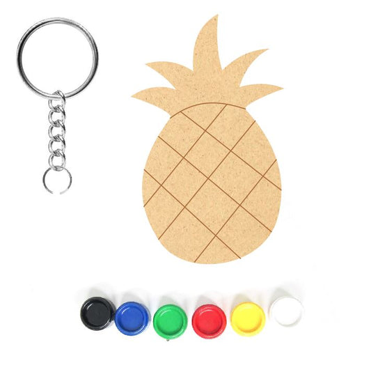 DIY MDF Keychain - Pineapple
