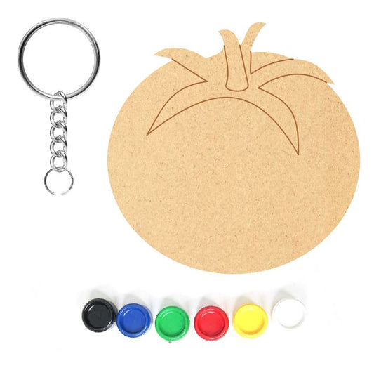 DIY MDF Keychain - Tomato