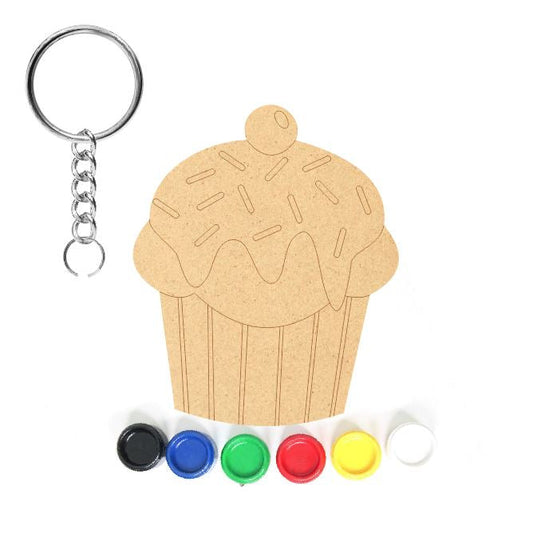 DIY MDF Keychain - Cupcake