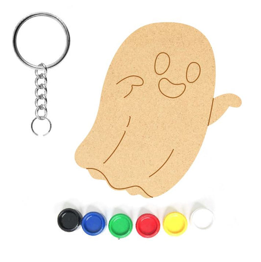 DIY MDF Keychain - Ghost 2