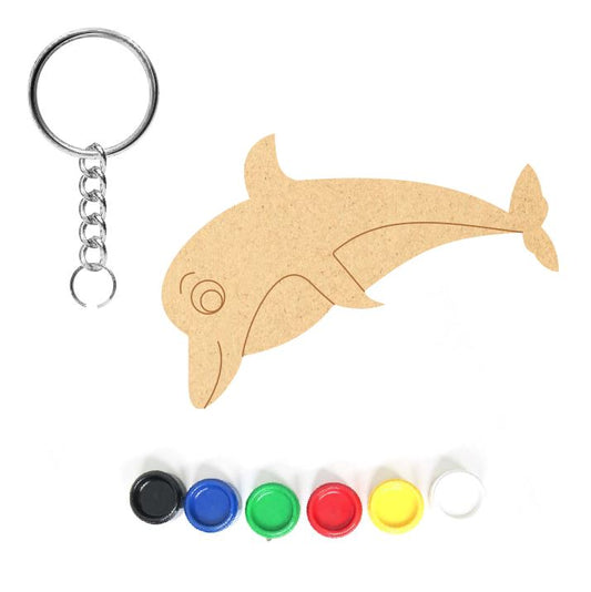 DIY MDF Keychain - Dolphin