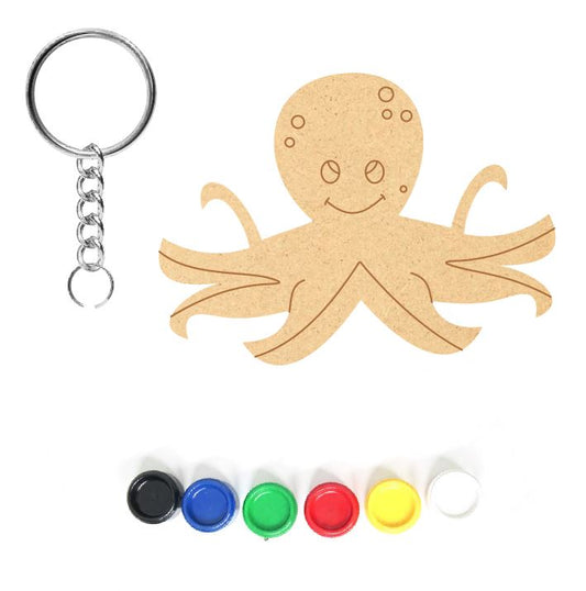 DIY MDF Keychain - Octopus