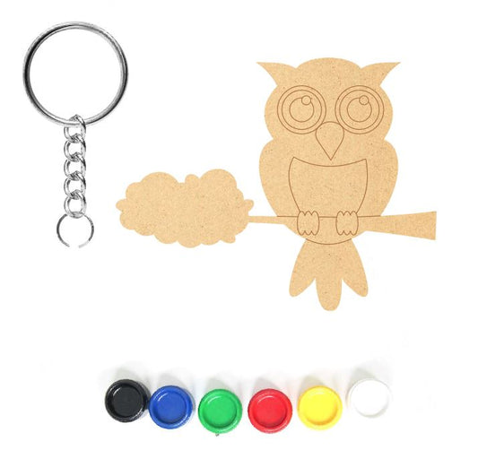 DIY MDF Keychain - Owl