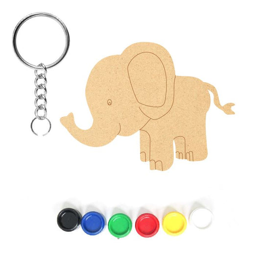 DIY MDF Keychain - Baby Elephant
