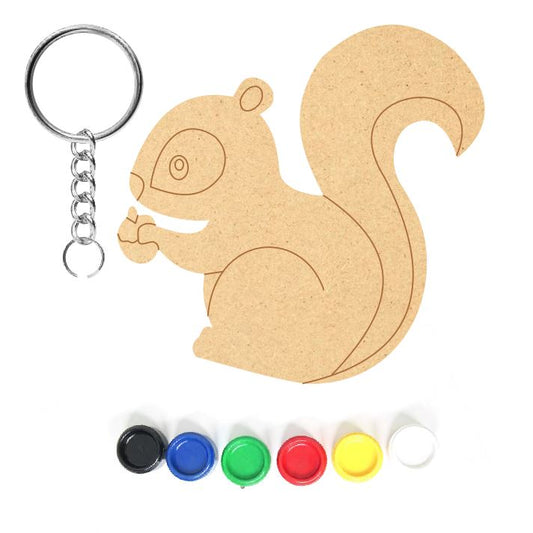 DIY MDF Keychain - Squirrel