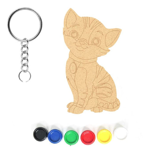 DIY MDF Keychain - Cat