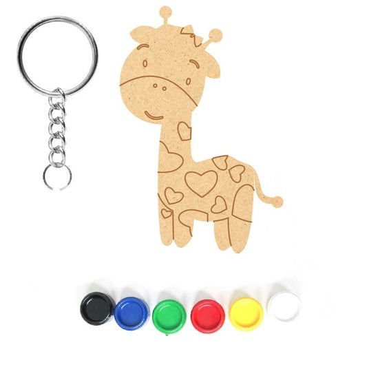 DIY MDF Keychain - Giraffe