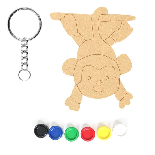 DIY MDF Keychain - Monkey