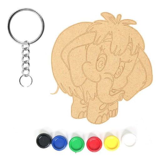 DIY MDF Keychain - Baby Mammoth