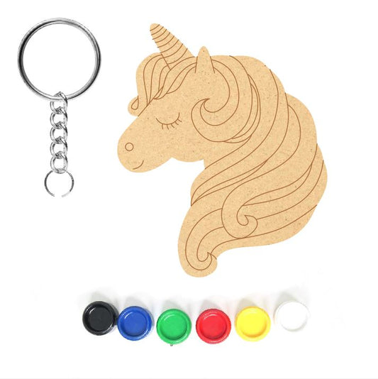 DIY MDF Keychain - Unicorn