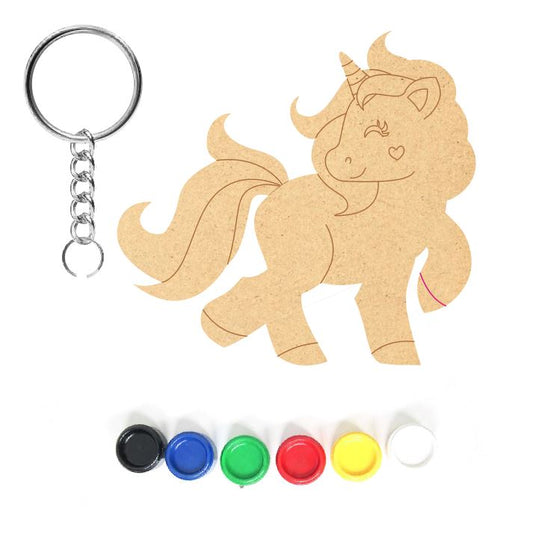 DIY MDF Keychain - Unicorn 2