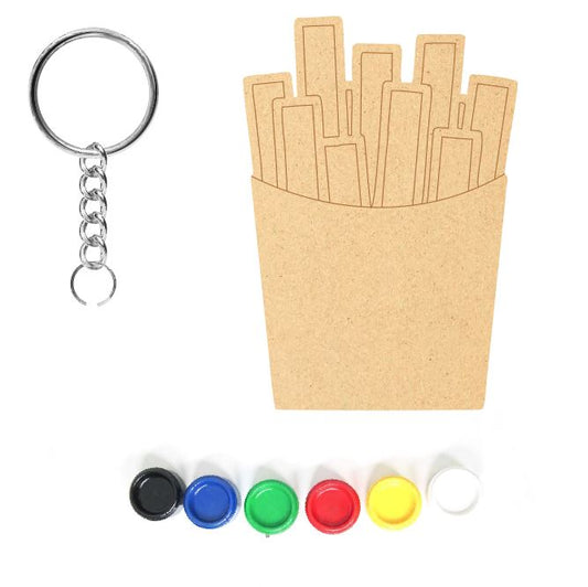 DIY MDF Keychain - French Fries