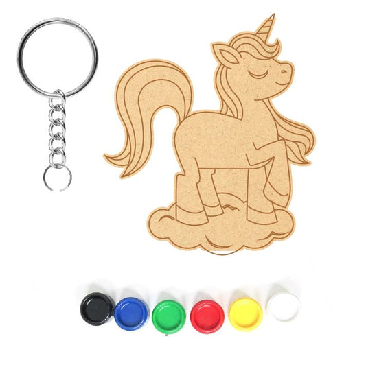 DIY MDF Keychain - Unicorn 5