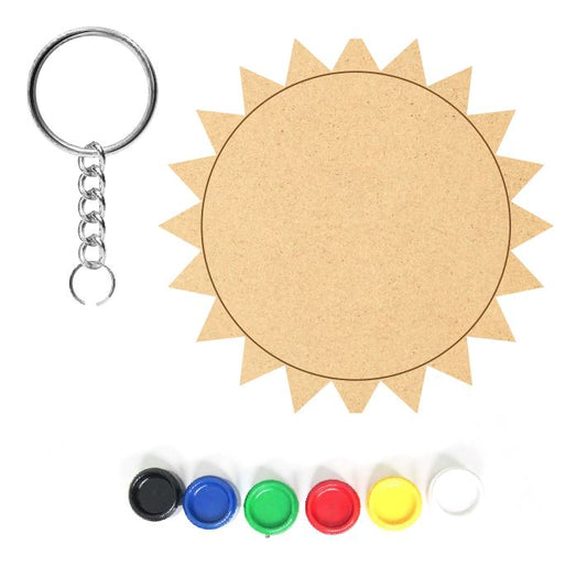 DIY MDF Keychain - Sun
