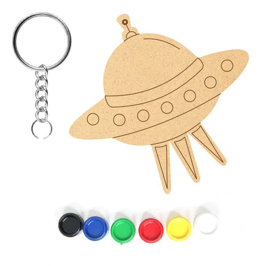DIY MDF Keychain - Spaceship