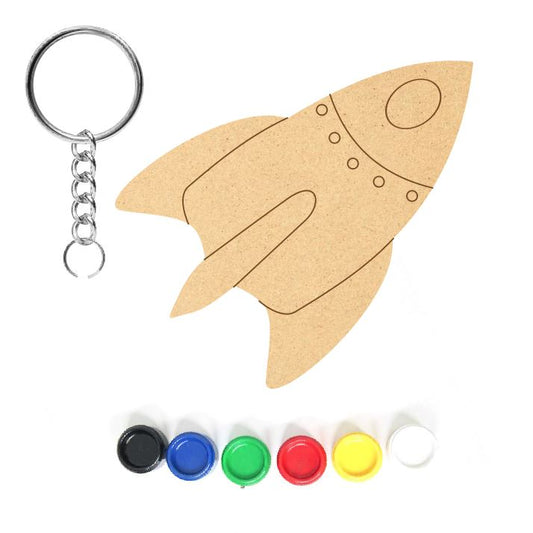 DIY MDF Keychain - Rocket