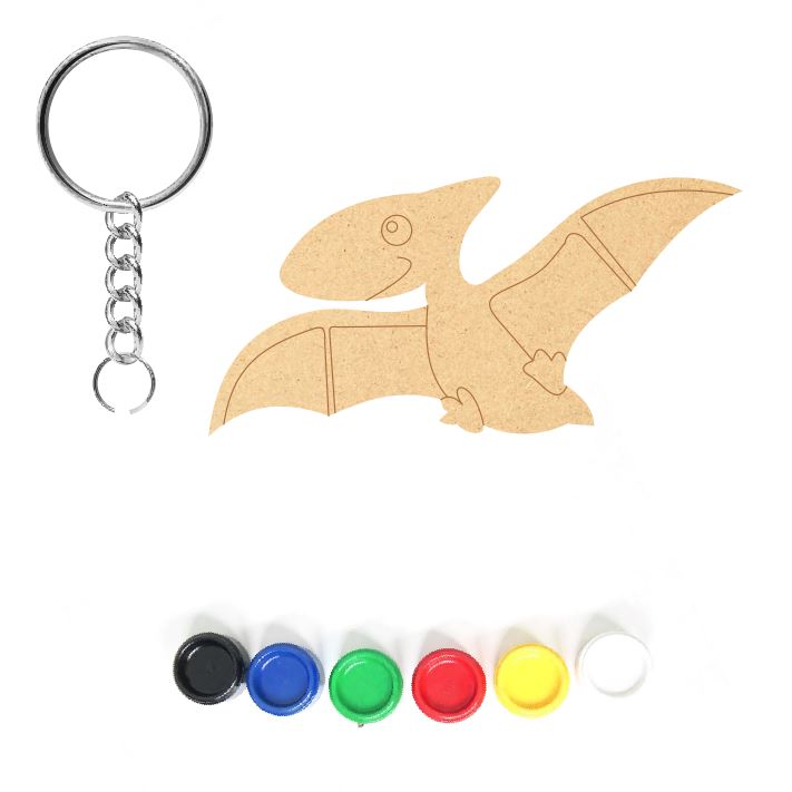 DIY MDF Keychain - Dinosaur