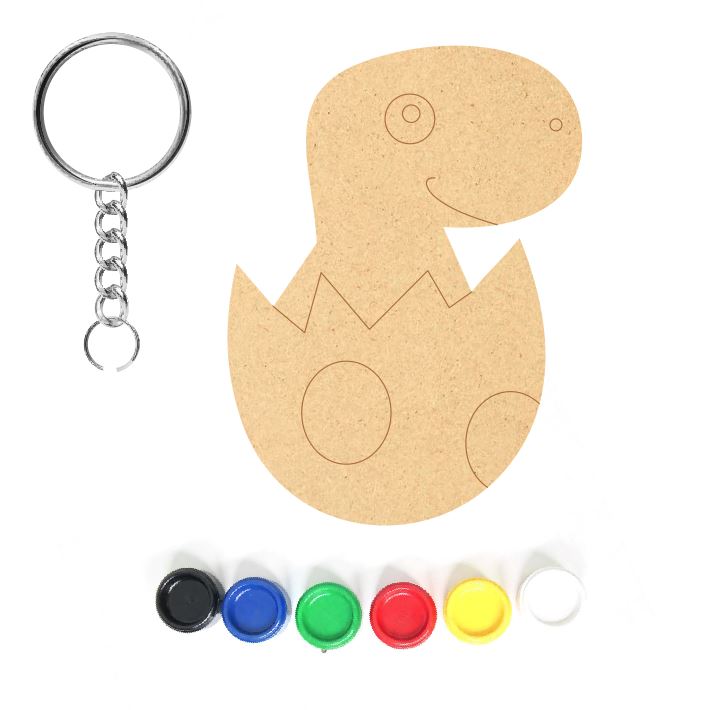 DIY MDF Keychain - Dinosaur 3