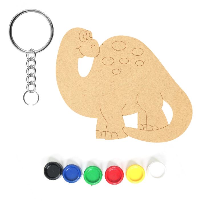 DIY MDF Keychain - Dinosaur 6