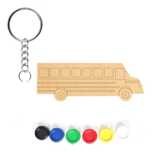 DIY MDF Keychain - Bus